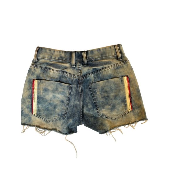 Takeshy Kurosawa Acid Wash Cut Off Denim Shorts Men's Size 30 - Picture 5 of 6